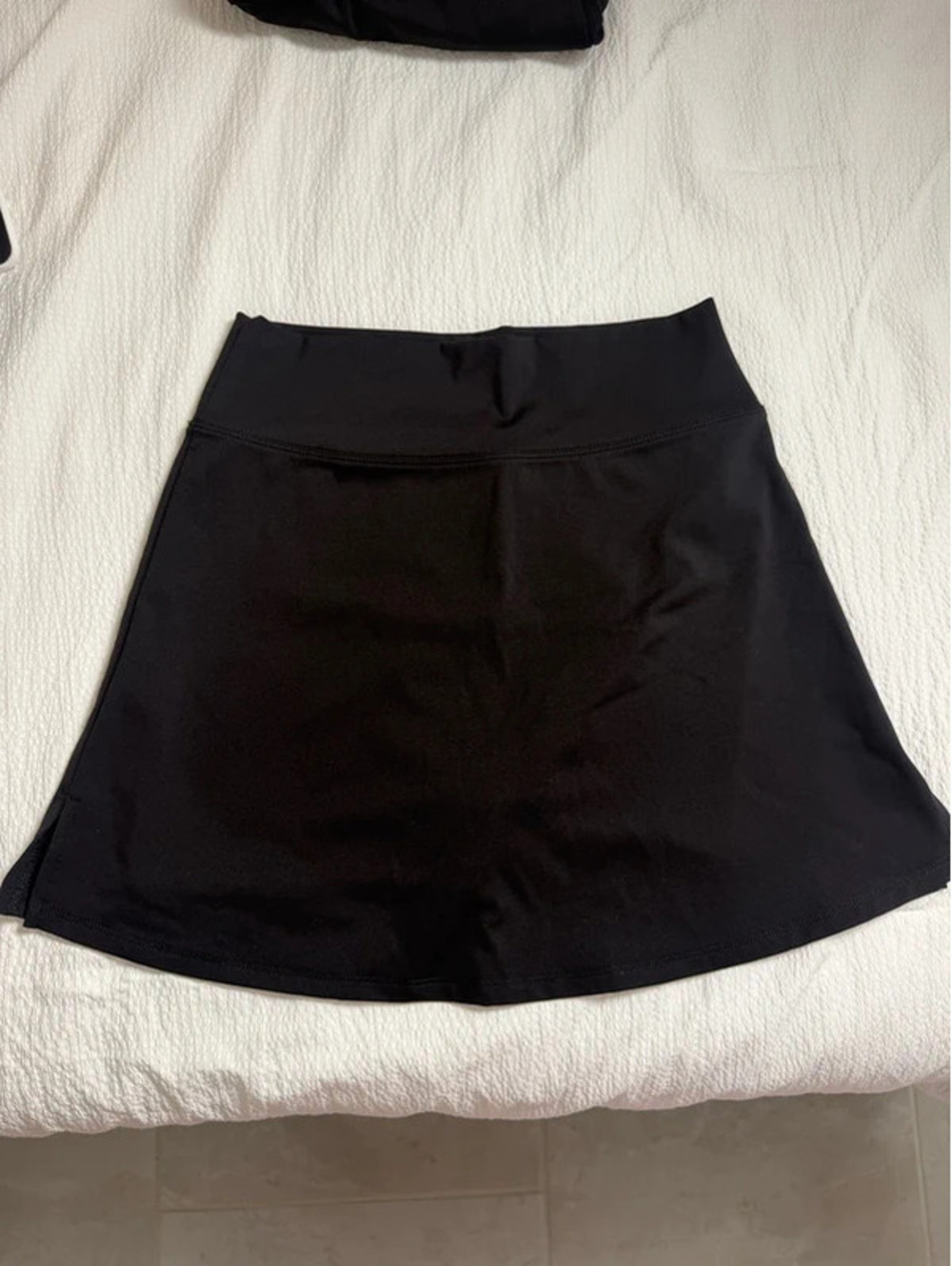 Black tennis skirt